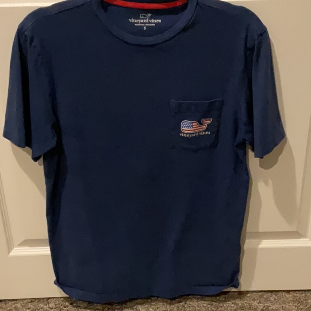 Vineyard Vines Blue Short Sleeve Tee Classic Style